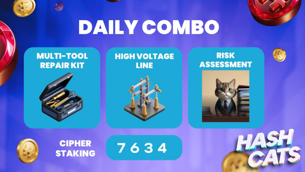 HashCats Daily Combo & Cipher Staking 11 October 2024