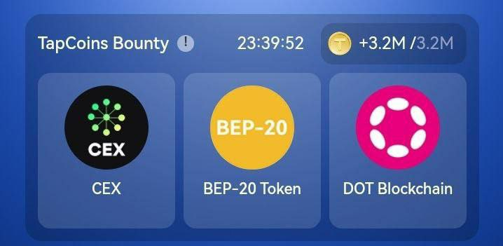 TapCoins Bounty Daily Combo 6 October 2024