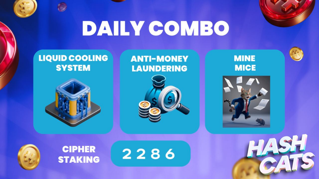 HashCats Daily Combo & Cipher Staking 1 November 2024