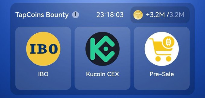 TapCoins Bounty Daily Combo 25 December 2024