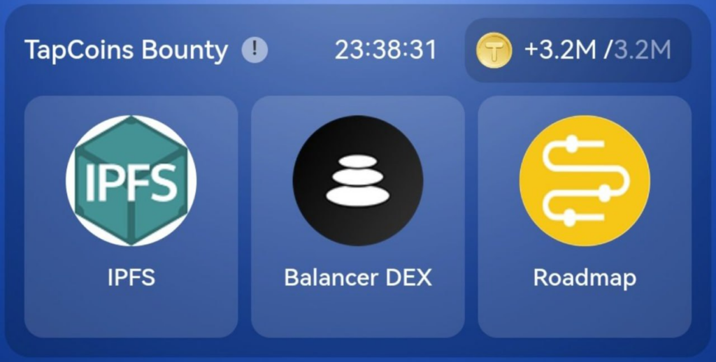 TapCoins Bounty Daily Combo 8 December 2024