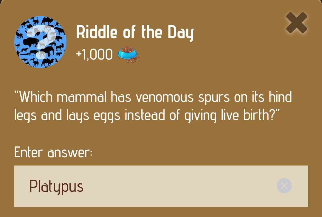 Zoo Riddle Of The Day 18 December 2024