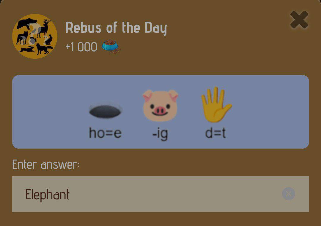 Zoo Rebus of the Day 22 December 2024