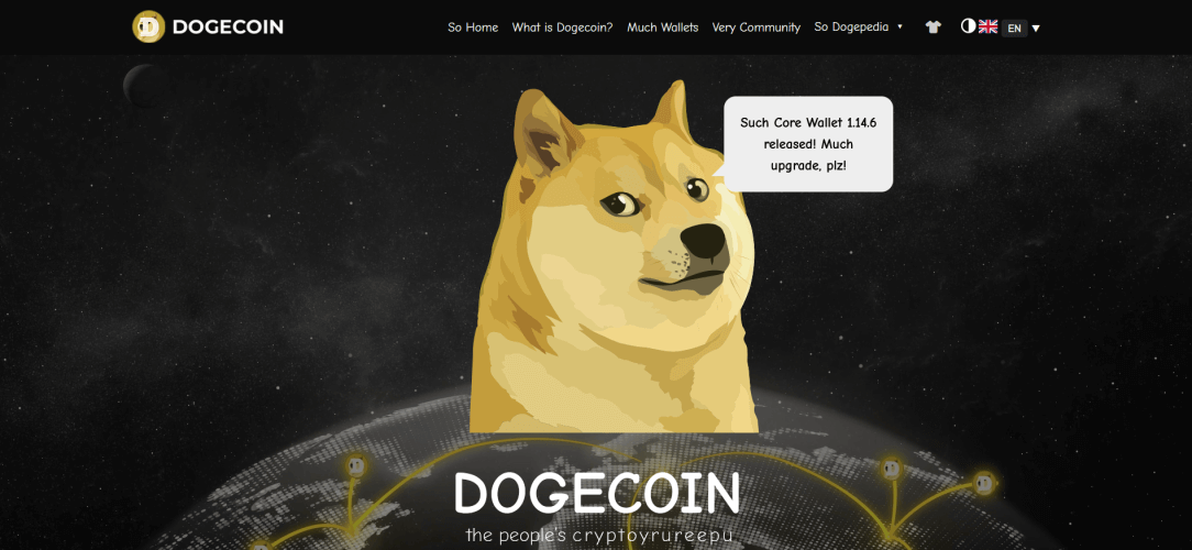 DOGE-website van de Amerikaanse overheid gelanceerd met Dogecoin-logo