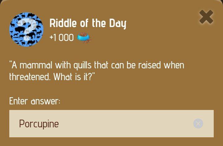 Zoo Riddle of the Day 1 January 2025