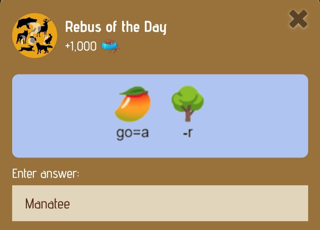 Zoo Rebus of the Day 8 January 2025